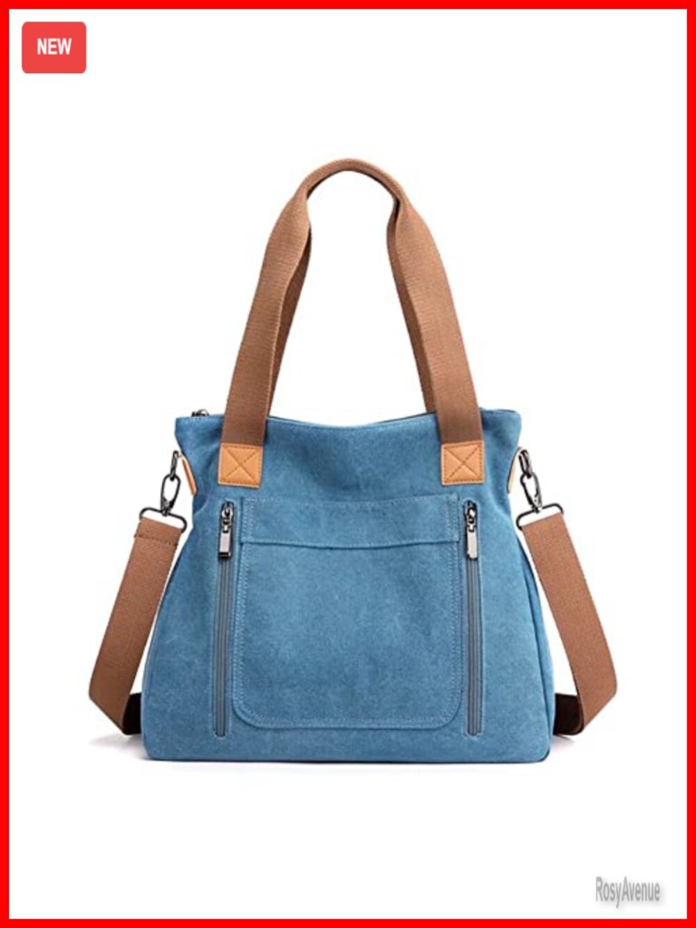 Canvas Hobo Shoulder Bag Large Tote Crossbody Shopper Purse